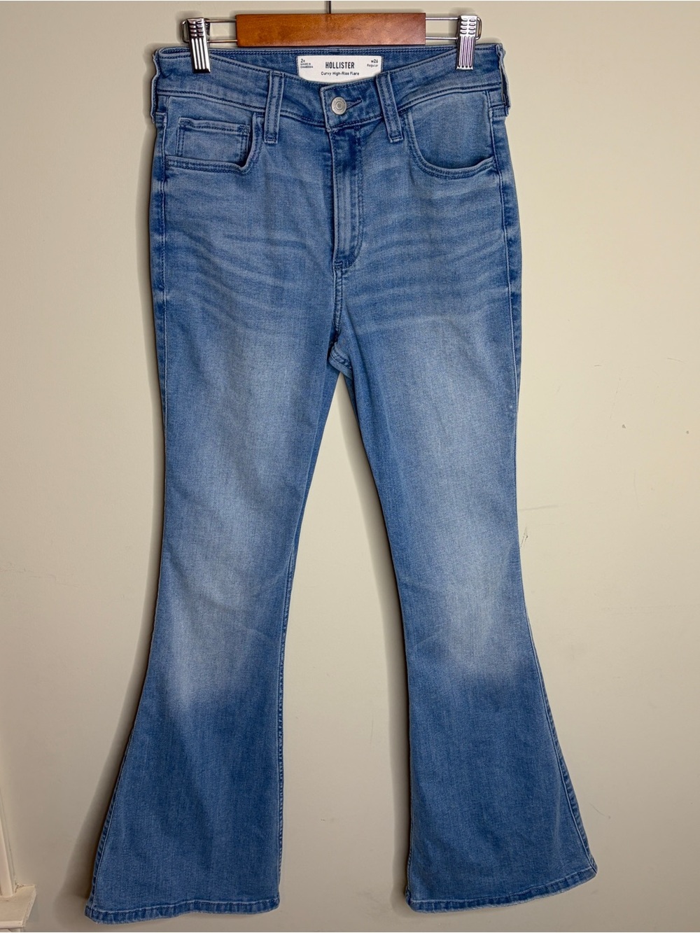 Hollister Curvy High Rise Flare Jeans Size 2